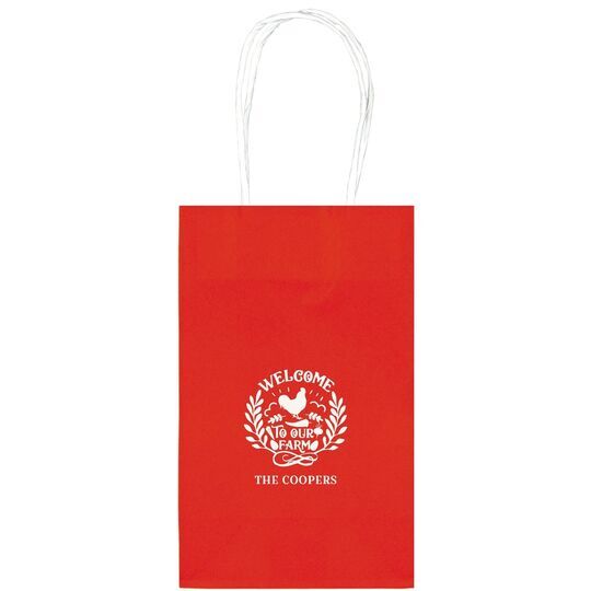 Welcome To Our Farm Medium Twisted Handled Bags